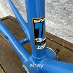 Vintage Schwinn Traveler Road Bike Frame 53cm Blue 4130 Chromoly USA 700c 126mm