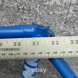 Vintage Schwinn Traveler Road Bike Frame 53cm Blue 4130 Chromoly USA 700c 126mm