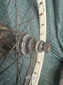 Vintage Schwinn Tubular S2 Rear Rim ND Hub Taken Off 1950s Hornet Bike