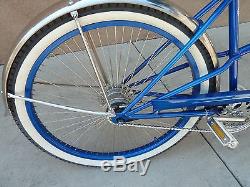 Vintage Schwinn Twinn Tandem Bicycle Blue 2 Seat 1969 Custom