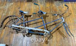 Vintage Schwinn Twinn Tandem Bike Bicycle Frame Parts Repair Cycling Hobby