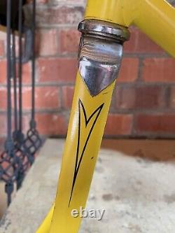 Vintage Schwinn Twinn Tandem USA Bicycle Frame Yellow JG102437 Built Sept'71