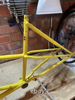 Vintage Schwinn Twinn Tandem USA Bicycle Frame Yellow JG102437 Built Sept'71