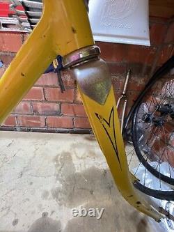 Vintage Schwinn Twinn Tandem USA Bicycle Frame Yellow JG102437 Built Sept'71