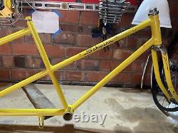 Vintage Schwinn Twinn Tandem USA Bicycle Frame Yellow JG102437 Built Sept'71