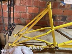 Vintage Schwinn Twinn Tandem USA Bicycle Frame Yellow JG102437 Built Sept'71