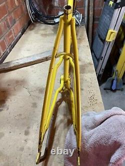 Vintage Schwinn Twinn Tandem USA Bicycle Frame Yellow JG102437 Built Sept'71