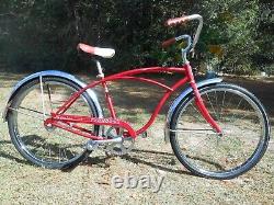 Vintage Schwinn Typhoon Bicycle 24inch Radiant Red 1971 Chrome Fenders