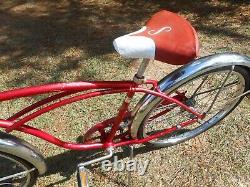 Vintage Schwinn Typhoon Bicycle 24inch Radiant Red 1971 Chrome Fenders