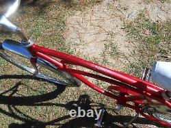 Vintage Schwinn Typhoon Bicycle 24inch Radiant Red 1971 Chrome Fenders