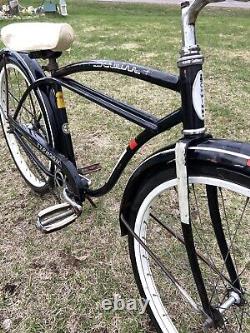 Vintage Schwinn Typhoon Bike 1962 Boys 24 JR Cruiser RARE Twin Bar Frame Black