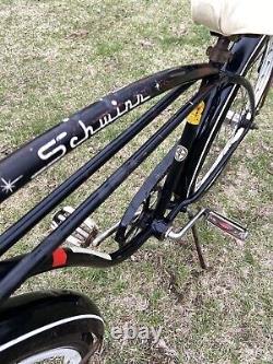 Vintage Schwinn Typhoon Bike 1962 Boys 24 JR Cruiser RARE Twin Bar Frame Black