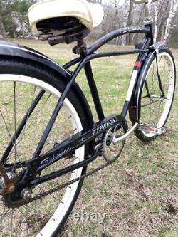 Vintage Schwinn Typhoon Bike 1962 Boys 24 JR Cruiser RARE Twin Bar Frame Sale