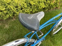 Vintage Schwinn Typhoon Men's Single Speed Cruiser Bike Blue 1966 S7 Mid Wt