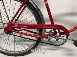 Vintage Schwinn Typhoon Men's Single Speed Red 1968 Very Original Rider Chicago