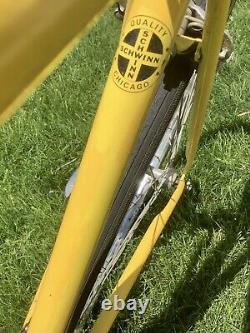 Vintage Schwinn Varsity 1973 Road Bike Chicago Yellow