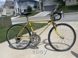 Vintage Schwinn Varsity 24 Small Frame Road Bike Yellow 10-Speed Early 1970s