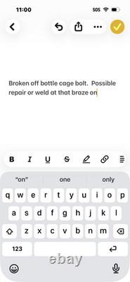 Vintage Schwinn Voyageur Touring Bike Frame 64cm Tange Champion 700c 123mm Tall