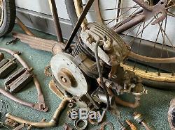 Vintage Schwinn Whizzer Bicycle Model H Motor Bike