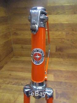 Vintage Schwinn World Voyageur 27 Steel Lugged Road Bike Frame Set 58cm 23