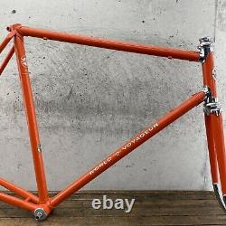 Vintage Schwinn World Voyageur Frame Set 58cm Road Bike 4130 1970s