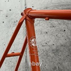 Vintage Schwinn World Voyageur Frame Set 58cm Road Bike 4130 1970s