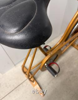 Vintage Schwinn XR-7 Exercise Bike Harvest Gold Speedometer Timer Work