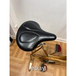Vintage Schwinn XR-7 Vintage Exercise Bike Gold Stationary Bicycle CAN SHIP