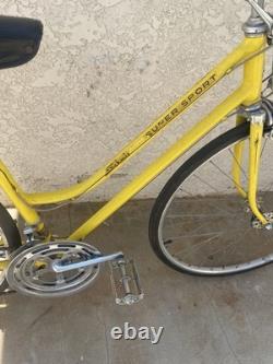 Vintage Schwinn Yellow Super Sport Bicycle 1972