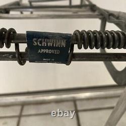 Vintage Schwinn approved 50s aluminum double hinge front rat trap Corvette oth