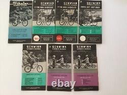 Vintage Schwinn stingray Bicycle Owner's Manual Lot of 7