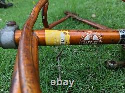 Vintage Schwinn stingray bicycle frame- Coppertone