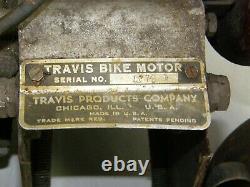 Vintage Travis Bike Motor Kit Bicycle Whizzer Schwinn Phantom Gas Engine