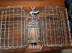 Vintage Used Two Schwinn Rear Folding Baskets + Used Rear Rack Carrier