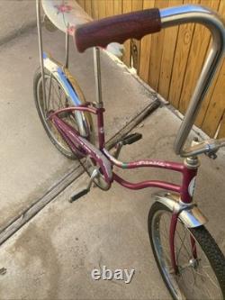 Vintage Violet 1970 Schwinn Stingray SLIK CHIK 20 Bicycle