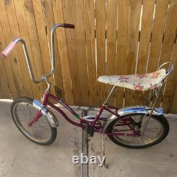 Vintage Violet 1970 Schwinn Stingray SLIK CHIK 20 Bicycle