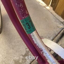 Vintage Violet 1970 Schwinn Stingray SLIK CHIK 20 Bicycle