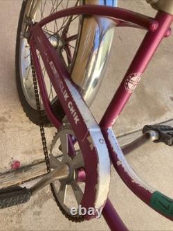 Vintage Violet 1970 Schwinn Stingray SLIK CHIK 20 Bicycle