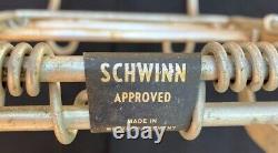 Vintage W German Schwinn Approved Aluminum Front Spring Luggage Carrier Rat Trap