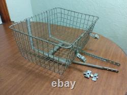 Vintage Wald Schwinn Bicycle Cycle Large Front Basket with Brackets 21 x 15 x 10