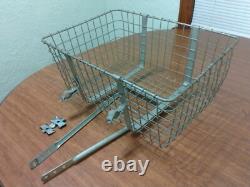 Vintage Wald Schwinn Bicycle Cycle Large Front Basket with Brackets 21 x 15 x 10