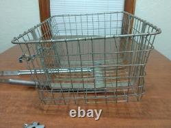 Vintage Wald Schwinn Bicycle Cycle Large Front Basket with Brackets 21 x 15 x 10