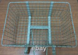 Vintage Wald Schwinn Bicycle Cycle Large Front Basket with Brackets 21 x 15 x 10