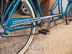 Vintage Western Flyer 1962 Tandem Bicycle, Huffy Daisy, Davis Imperial, Schwinn
