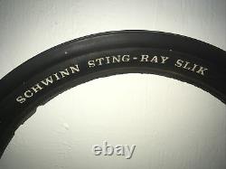 Vintage White LetterSchwinn Stingray Krate rear SLIK original 20 X 2.125 tire