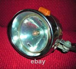 Vintage Working Schwinn Bicycle Krate Pumpkin Ball Head Light