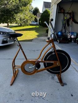 Vintage Working Schwinn Exerciser Exercise Bike Clean Coppertone. Excellent Cond