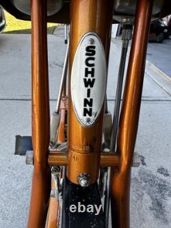 Vintage Working Schwinn Exerciser Exercise Bike Clean Coppertone. Excellent Cond
