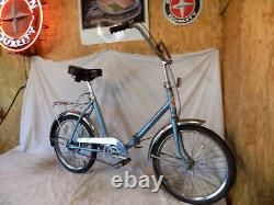 Vintage Worksman Folding Bike Camping/compact Commuter Bicycle Raleigh USA 70s