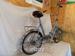 Vintage Worksman Folding Bike Camping/compact Commuter Bicycle Raleigh USA 70s